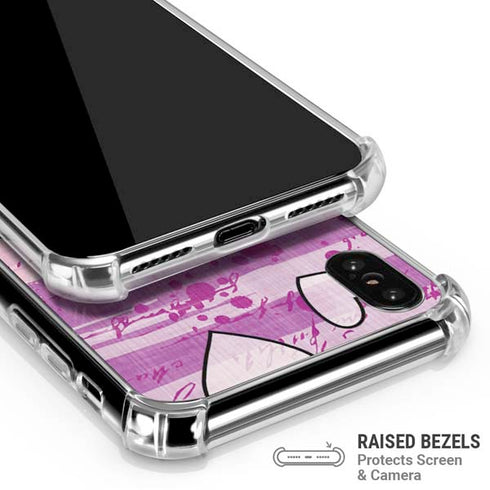 Looney Tunes Pepe Le Pew Purple Romance iPhone XS Max Clear Case